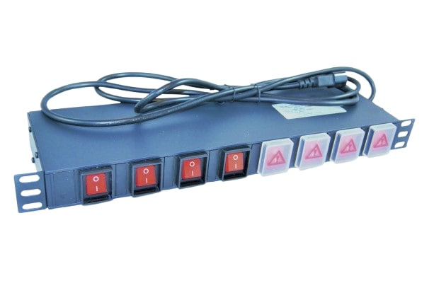 All-Rack Horizontal IEC 8 Way PDU Individually Switched
