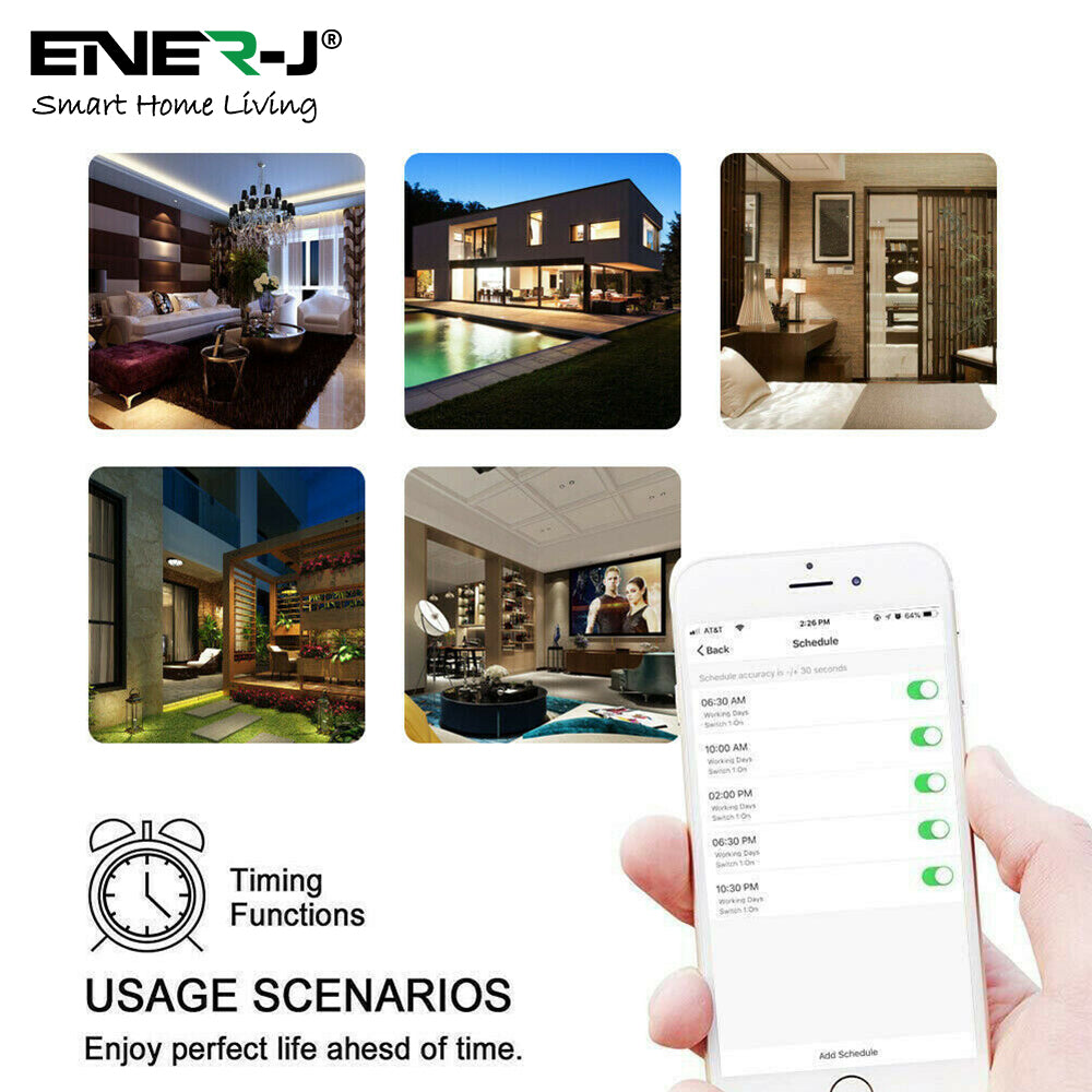 Smart WiFi Double Socket with USB