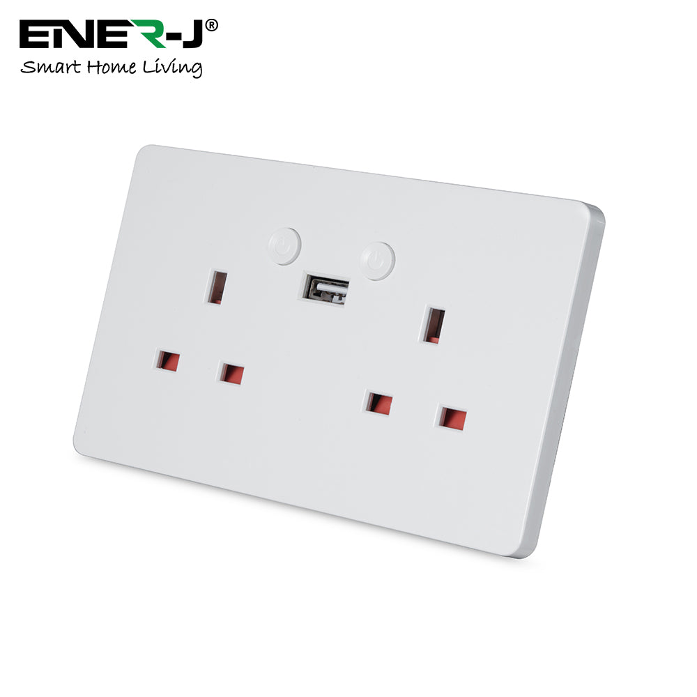 Smart WiFi Double Socket with USB