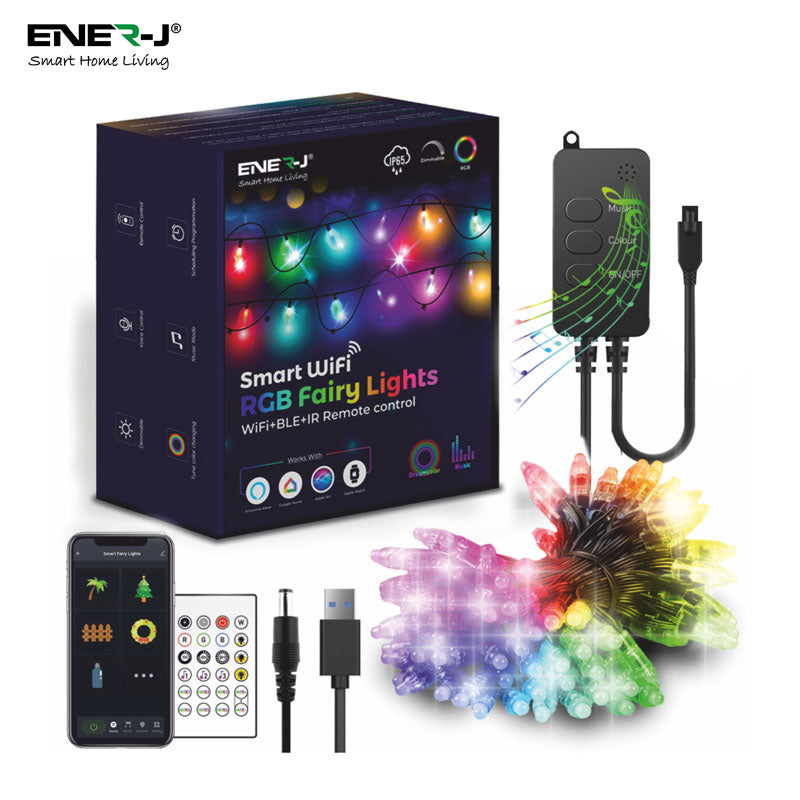 Smart WiFi RGB Fairy Lights with 5 Meters length 50 LEDs