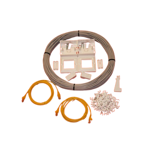 Internal Cat 5e Ethernet Cable Home Networking RJ45 Kit, ADSL Sky in Grey