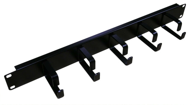 All-Rack 1U Cable Management Bar 5 65mm Rings