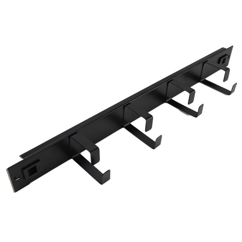 All-Rack 1U Tool-Less Cable Management Bar 4 65mm Rings