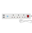 13A SMART Wi-Fi Power Strips With 3 Sockets & 4 USB