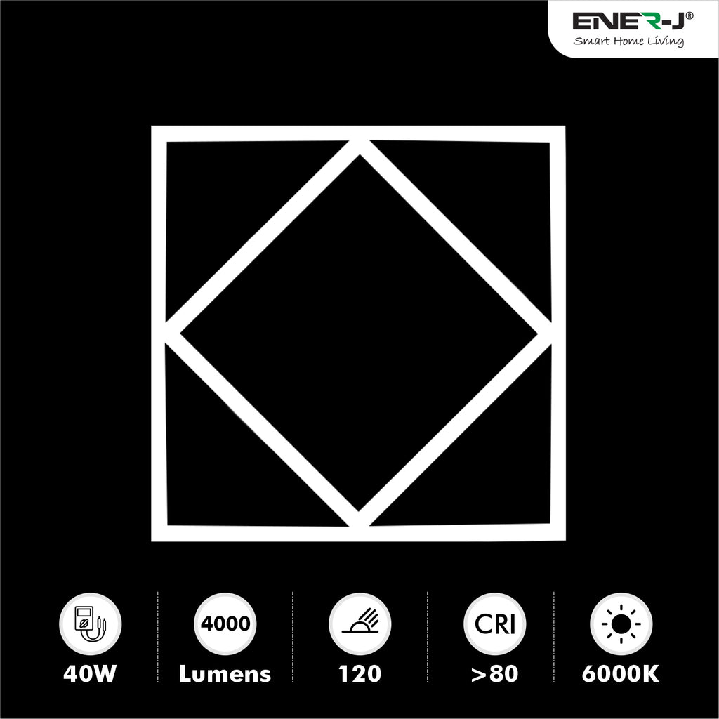 Double Square LED Ceiling Panel 60x60cms