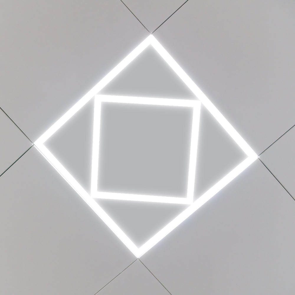 Double Square LED Ceiling Panel 60x60cms