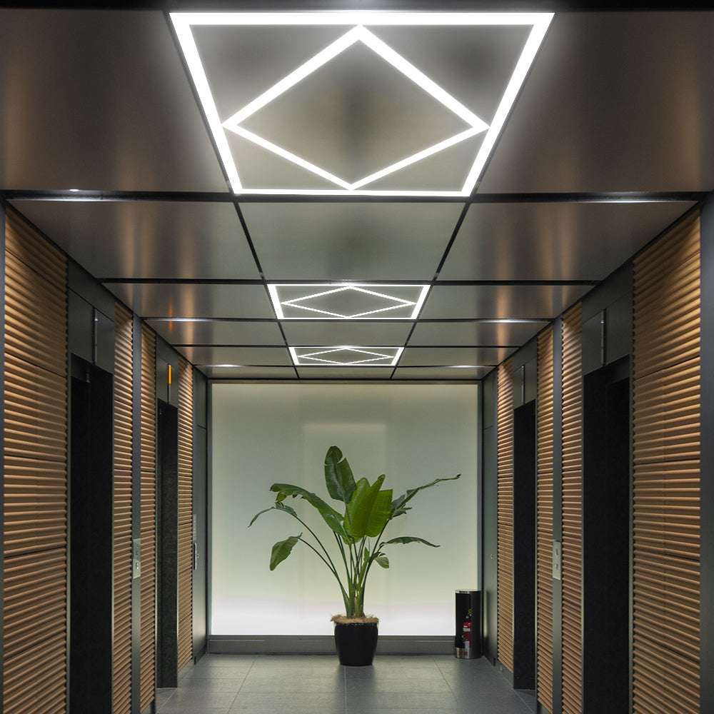 Double Square LED Ceiling Panel 60x60cms