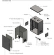 All-Rack IP66 Wall Mount Data Cabinet 12U 600mm Wide X 450mm Deep