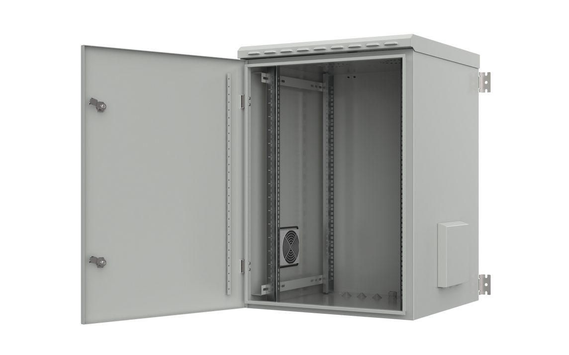 All-Rack IP55 Wall Mount Data Cabinet 16U 600mm Wide X 600mm Deep