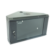 All-Rack Wall Mounted Corner 6U 430mm Deep Data Cabinet