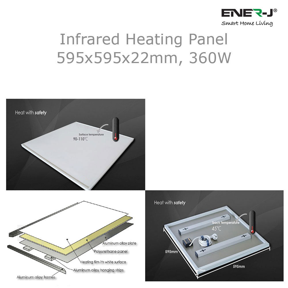 595 X 595 Infrared Heating Panel 360W