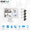 All-In-One Wireless CCTV Home Surveillance System With 4 IP Cameras Monitor And NVR