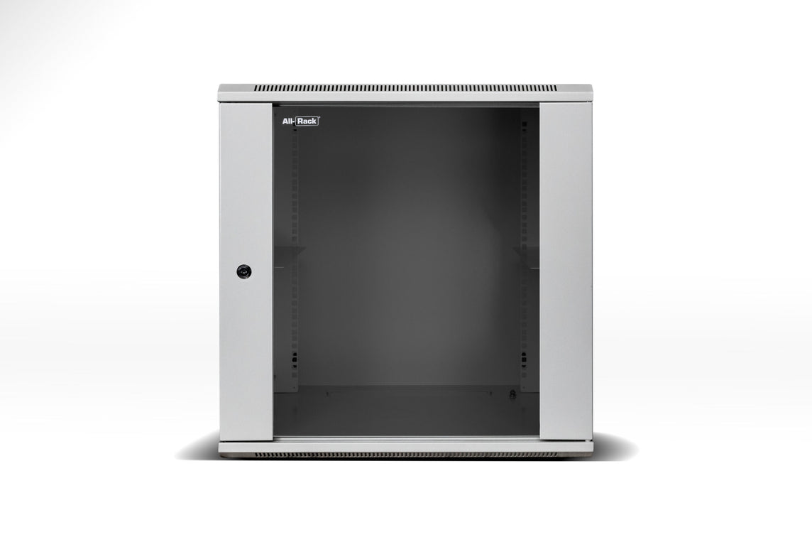 All-Rack Wall Mounted 15U 450mm Deep Data Cabinet, Grey