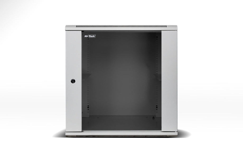 All-Rack Wall Mounted 12U 450mm Deep Data Cabinet, Grey