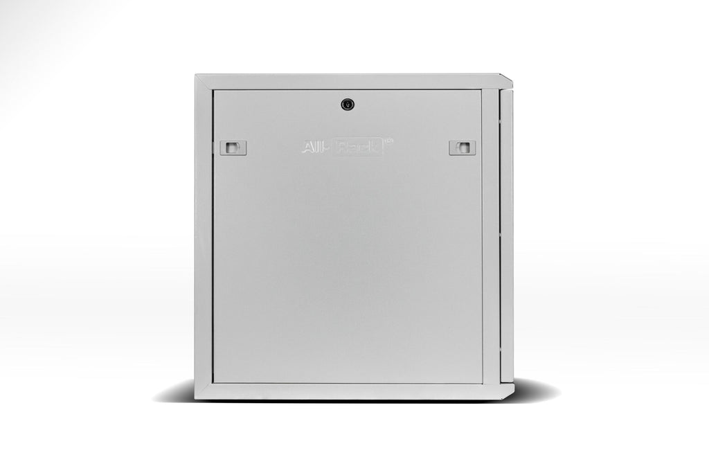 All-Rack Wall Mounted 12U 550mm Deep Data Cabinet, Grey