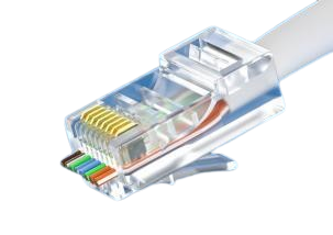 Pass Through RJ45 Plug 8P8C - Cat 5e