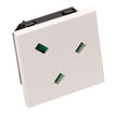 Syncbox Angled UK 13A Socket 50x50mm Module White