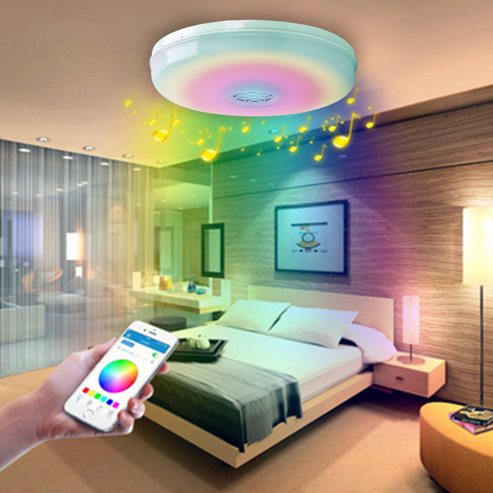 Wi-Fi Smart Ceiling Lamp RGB W W with Speaker