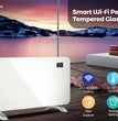 WiFi Smart Heater 2000W White Tempered Glass