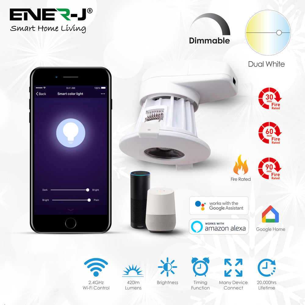 Smart Wi-Fi Fire Rated LED Downlight 8W