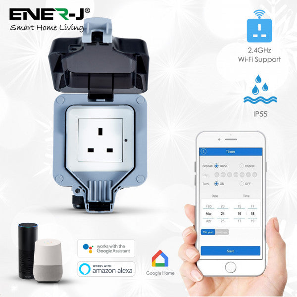 Outdoor Smart WiFi Socket IP55 Waterproof