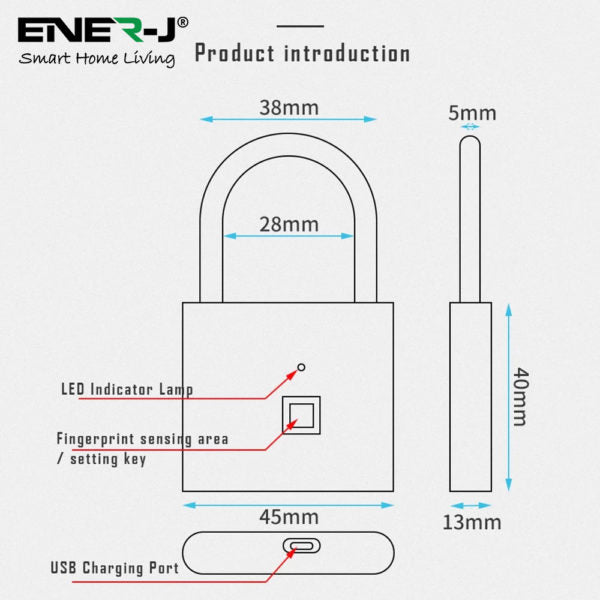 Smart Fingerprint Padlock