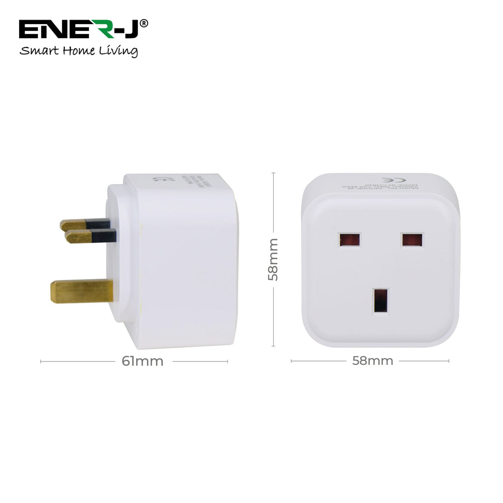 13A WiFi Smart Mini Plug Square 3 Pcs Pack