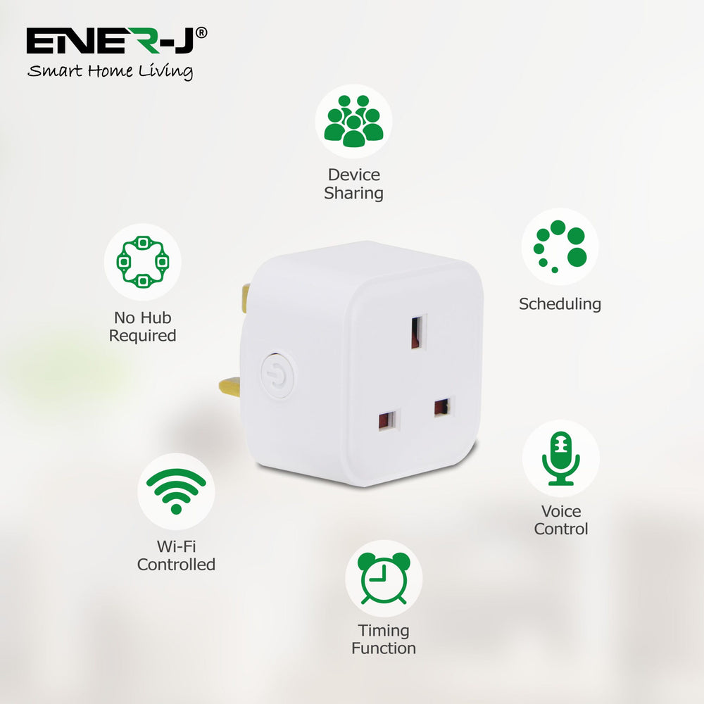 13A WiFi Smart Mini Plug Square 3 Pcs Pack