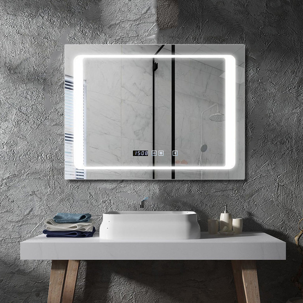 800 X 600 Mm LED Illuminated Bathroom Mirror With Built In Bluetooth Speaker