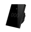 Smart Light Switch WiFi Wall Wireless Black Tempered Glass Touch Screen Switch