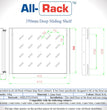 All-Rack 1U Sliding Shelf for Data Cabinets – Sliding Maintenance Shelf (350mm / 550mm / 650mm Options)