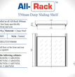All-Rack 1U Sliding Shelf for Data Cabinets – Sliding Maintenance Shelf (350mm / 550mm / 650mm Options)