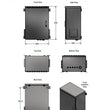 All-Rack IP66 Wall Mount Data Cabinet 16U 600mm Wide X 450mm Deep (Copy)