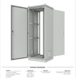 All-Rack IP55 Floor standing Data Cabinet 42U 800mm Wide X 800mm Deep