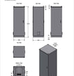 All-Rack IP55 Floor standing Data Cabinet 42U 800mm Wide X 800mm Deep
