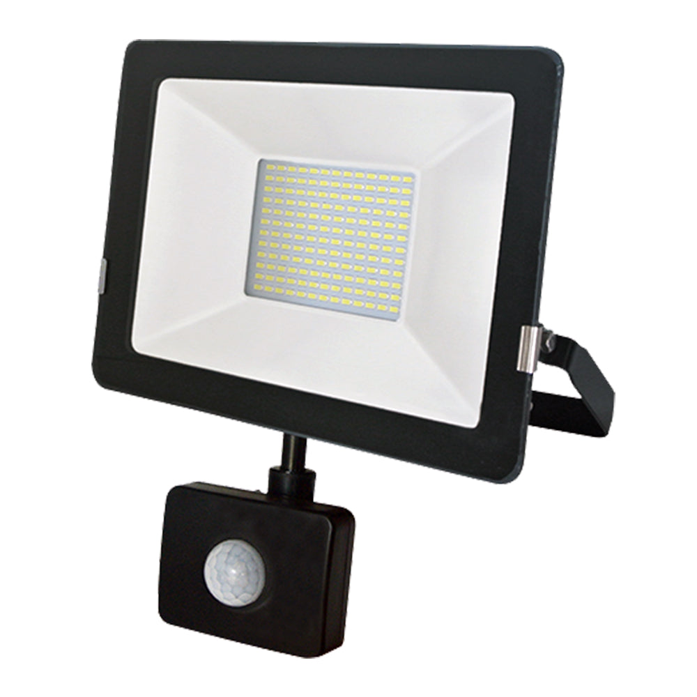 Slim LED Floodlight With PIR Sensor 6000K