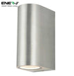 Up Down GU10 Exterior Wall Light Fixture Silver Finish