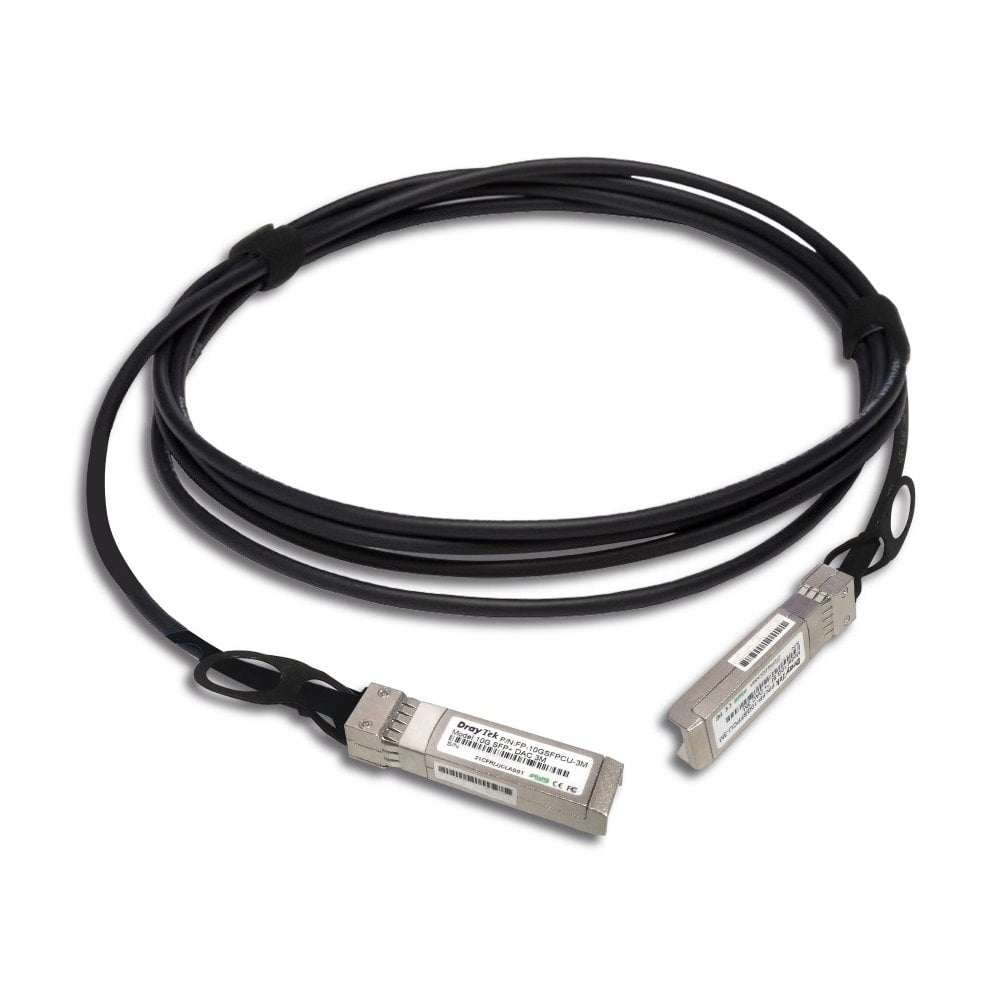 Draytek 1GBE & 10GBE SPF Attach Cable