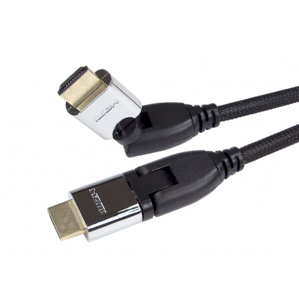 4K HDMI Cable with Swivel & Rotate Connectors