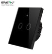 Smart Light Switch WiFi Wall Wireless Black Tempered Glass Touch Screen Switch