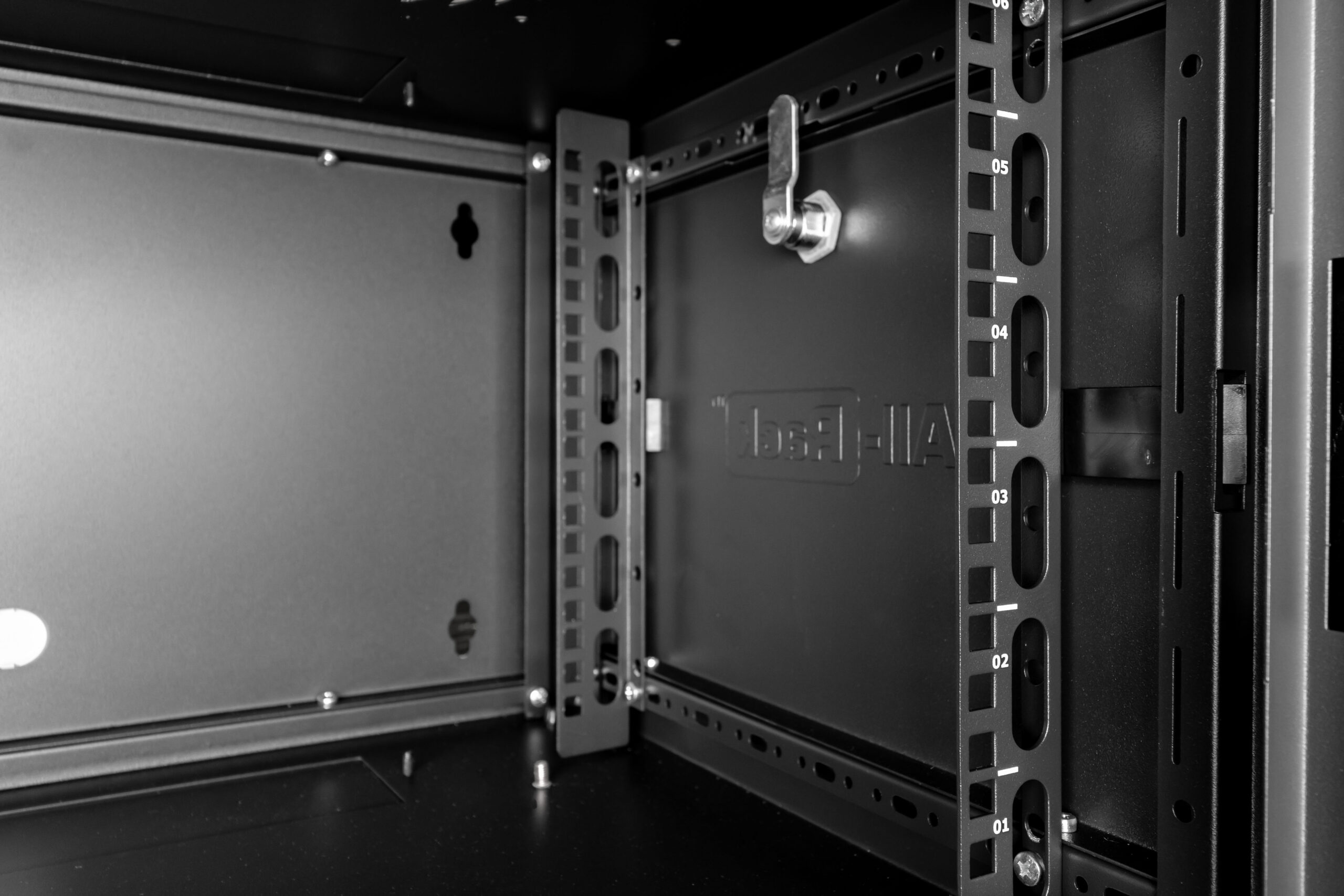 All-Rack Wall Mount Data Cabinet 6U 540mm Wide X 300mm Deep Black