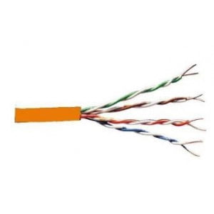 Cat 5e UTP Solid Cable PVC 305m Orange