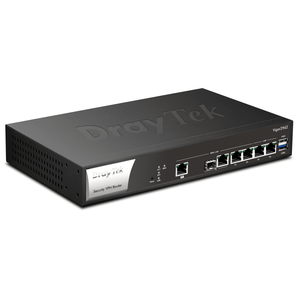 DrayTek 2.5Gb Ethernet Dual-WAN Firewall Router - V2962-K